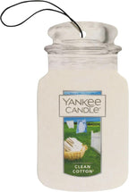 Yankee Candle Paper Car Jar, Clean Cotton (Pack of 6)