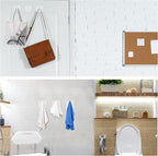 Jetec 12 Pieces Acrylic Wall Mounted Coat Hooks Hat Rack Robe Single Organizer Adhesive Clear Wall Hook Decorative for Clothe