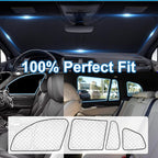 KMF 10pcs Thicken Sun Shades for BMW X3 Accessories 2018-2024, Full Car Window Covers Sunshade for Windshield Side Rear, UV Block Visor Protecting Privacy Blackout for Car Camping
