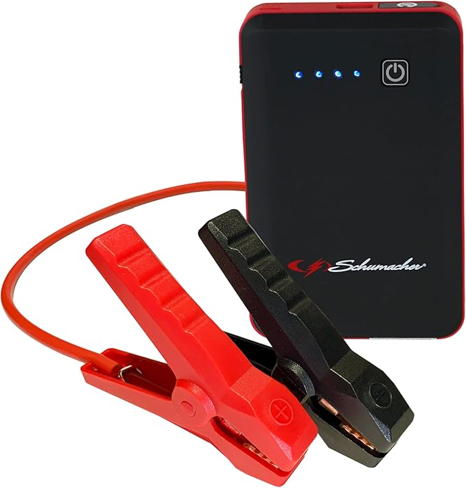 Schumacher Electric 800 Peak Amp 12V Portable Lithium Car Battery Jump Starter & Power Pack - Lithium Ion Jump Box - with