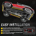 Car Underglow Kit, Xprite 4 Pcs Car Underglow Neon Accent Strip Lights 8 Color 252 LEDs RGB Sound Music Function with APP & Remote Control Underbody Light Strips for SUV Truck w/6FT Extension Wire