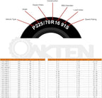 OakTen Set of 2 Passenger Car Snow Chains with Tensioner fits Tire Size 215/55R18 155/70R15 165/60R15 175/55R15 185/50R16