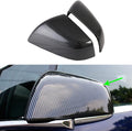 Side Mirror Cover for Tesla Car Exterior Accessories ABS Plastic Outside Cap (Pack of 2)(Model X 2017-2020 Imitation Carbon Fiber)
