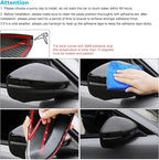 ROCCS Compatible with 2021-2023 Mustang Mach-E Side Mirror Cover Caps Auto Car Mirror Cover Rearview Mirror Guard Covers Replacement Door Side Exterior Decoration Trims Accessories(Bright Carbon)