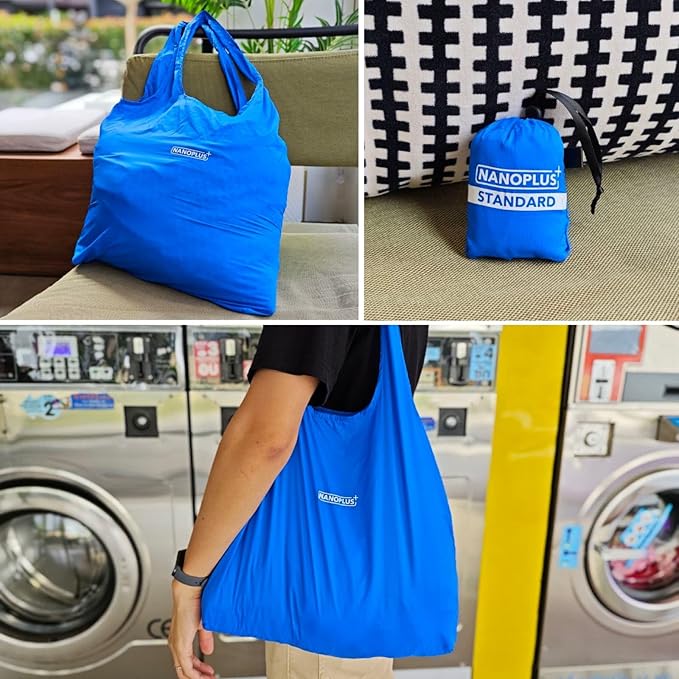 Compact Reusable Grocery Tote Bag – Lightweight, Foldable & Packable Shopping Bag for Travel