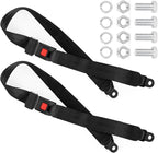 Universal Golf Cart Seat Belt Adjustable, 2 Pack Golf Cart Seat Lap Strap Belts Kit Universal Golf Cart Belt Kit Front Rear for Yamaha UTV EZGO, Club Car, Go Kart Not Include Bolts