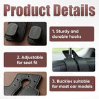 Car Seat Headrest Hooks for Purses and Bags, 2 Pack Car Seat Back Organizer Storage Hook, Car Purse Holder Between Seats Hanger, Headrest Back Seat Handbags Hook Hanging Accessories, Grey