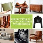 Furniture & Leather Repair Salve with Brush, Wood, Vinyl, Leather, Polisher, Cleaner and Conditioner for Furniture, Saddle, M