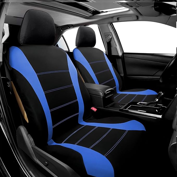 Foneso Car Seat Covers, 100% Breathable with Composite Sponge Inside, Airbag Compatible Universal Fit Accessories Auto for Ca