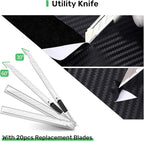 Zanch Vinyl Wrap Tool Kit,Complete Tools for Automotive Vinyl Wrap Film Installation - Professional 52pcs Full Set
