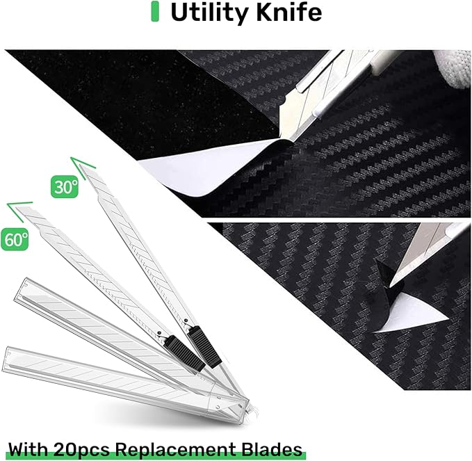 Zanch Vinyl Wrap Tool Kit,Complete Tools for Automotive Vinyl Wrap Film Installation - Professional 52pcs Full Set