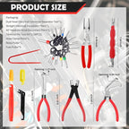 11PCS Automotive Electrical Terminal Connector Separator Removal Tool Kit,Straight/60°/Dual Head Automotive Electrical Connec