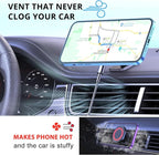 OHLPRO for MagSafe Car Mount Charger iPhone Wireless Car Charger, Stick on Dashboard Magnetic Phone Holder Mount for iPhone 17 Pro Max 16 15 14 Series, 15W Fast Charging, Aluminum Shell