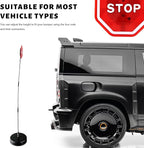 Parking Garage Flashing Stop Sign, Adjustable Height LED Garage Stopper with Flashing Warning Signal, Intelligent LED Stop Indicator Parking Sensor for Most Vehicles