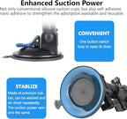 HSU Car Suction Cup Mount for GoPro/Insta 360/DJI Osmo Action Camera, Car Window Holder with 1/4-20 Ball Joint Thread, Perfect for Boats Vehicle Windshield & Window