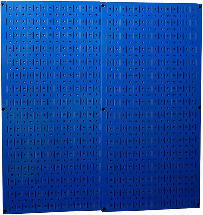Wall Control 30-P-3232BU Blue Metal Pegboard Pack