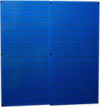 Wall Control 30-P-3232BU Blue Metal Pegboard Pack