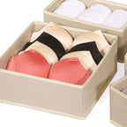 DIOMMELL 6 Pack Foldable Cloth Storage Box Closet Dresser Drawer Organizer Fabric Baskets Bins Containers Divider with Drawer