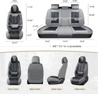 Coverado Seat Covers, Car Seat Covers Front Seats, Car Seat Cover, Car Seat Protector Waterproof, Seat Cushion Nappa Leather 