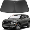 Front Windshield Sun Shade Foldable Car Front Window Sun Shade Windshield Shade Custom Fit for Kia Seltos 2021-2026 Block UV Rays Accessories Heat Keep Cooler
