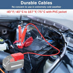Jumper Cable Clamps for Milwaukee M18 18V Battery Jump Starter, 2.0FT 8AWG Car Battery Jumper Cable with Adapter, Automotive Battery Booster Cable for Tools used to Jump Start a Car
