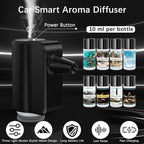 Smart Car Air Freshener, Car Air Freshener Diffuser with 3 Adjustable Light Modes, Rechargeable Aromatizante para Carro with 