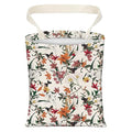 Cute Car Trash Can, Hanging Canvas Car Back Seat Organizer and Storage Bag, Funny Car Trash Bag For Travelling, Outdoor Cute Red Floral