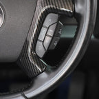 Linskip Steering Wheel Trim Covers Compatible with Avalanche/Suburban/Tahoe/Traverse/Silverado 1500 2500HD 3500HD & Yukon/Sierra & Cadillac Escalade 2007-2013, Interior Accessories Carbon Fiber