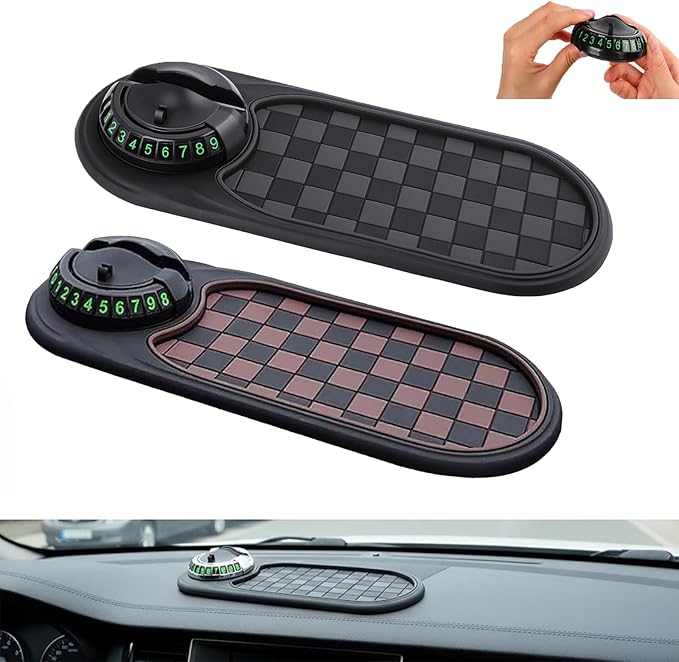 3-in-1 Anti-Slip Mat Solves Every Driver's Biggest Frustration, Multi-Functional Support Anti-Slip Pad, Mobile Phone Bracket 