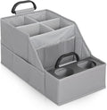 MULISOFT Car Seat Organizer- Backseat Car Organizer with 12 Storages Compartments and 2 Cup Holders, Organizers and Storage,
