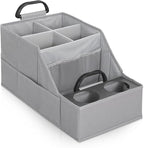 MULISOFT Car Seat Organizer- Backseat Car Organizer with 12 Storages Compartments and 2 Cup Holders, Organizers and Storage,