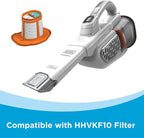 BLACK+DECKER Dust Buster Hand Held Vacuum Cordless Rechargeable, Portable Vacuum for Car, Extended Runtime, Powerful Suction,
