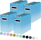 Oterri Cardboard File Organizer Box for Hanging File Folders Letter Size,File Box for Computer Desk,File Cabinet,Working Home