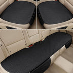 3PCS Car Seat Covers Cushion Pad Breathable Anti Slip Auto Seat Protector Pad with Storage Pocket Universal fit for Most Auto