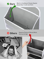 Yecaye 1 Pc Over the Door Organizer with 5 Bins 10 Side Pockets, 44lbs Load Hanging Bathroom and Bedroom Organizer, behind th