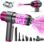 EYYA Handheld Cordless Car Vacuum Cleaner, 4-in-1 Portable Mini Car Vacuum Cleaner, 15000PA High Power & Air Duster with LED 
