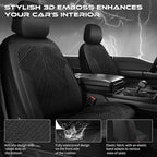 CAR PASS Waterproof Car Seat Covers Full Set,Neoprene Wetsuit, All-Weather Non-Slip Durable, Universal Fit for SUV, Sedans, T
