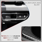 Front Lamp Adjustment Cover,for Kia k4 2024 2025 2026,Stylish Automobile Front Lamp Adjusting Trim Accessories - Carbon Fiber