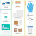 Be Smart Get Prepared 73-Piece Coach’s and Team Sports First Aid Kit in Roll up Bag: Clean, Treat, Protect Cuts, Scrapes. Hom