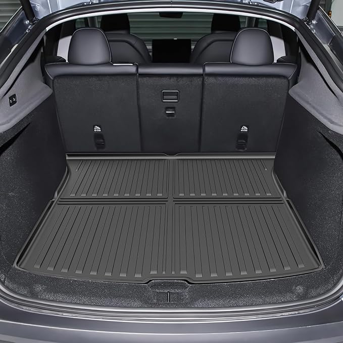 6PCS All-Weather TPE Floor Mats & Cargo Liner Set - Compatible with 2025-2026 Model Y (Juniper) | Custom Fit Anti-Slip Interior Protection(Not for Standard)