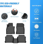 Nilight TPE Floor Mats for Mazda 6 2014 2015 2017 2018 2019 2020 2021, All Weather Custom Fit Heavy Duty Floor Liners