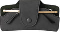 Car Sunglasses Holder for Car Visor Vegan Leather Auto Eyeglass Case with Clip Automotive Interior Visor Accessories