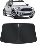 TINGLU Sun Shade for Mini Countryman Cooper F66 SUV 2017-2025 2026 Accessories Windshield Sun Shade Window Shade UV Rays Protection Sun Visor Cover with Steering Wheel Sunshade Storage Bag