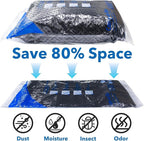 16 Pack Vacuum seal bags for clothing With Coldless Pump, Vacuum Storage Bags,Space Saver Sealer Bags, Pillows, Comforters, B