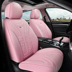 Coverado Car Seat Covers Full Set, 5 Seats Front Seat Cover and Back Seat Covers for Cars, Automotive Seat Covers Nappa Leath