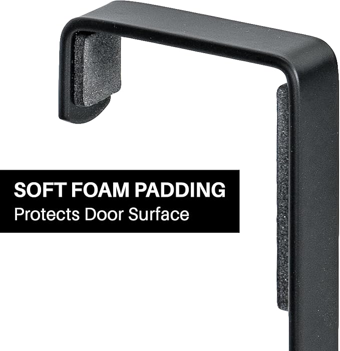 LYNK Professional® Home™ Over Door Hooks Rack - 14 Hook Over Door Hanger - Over Door Towel Rack - Hanging Towels or Clothes -
