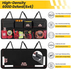 Car Backseat Hanging Trunk Organizer Extra-Long, 30% More Storage, 8 Large Pockets Car Storage Bag for SUV, Truck, Van - Super