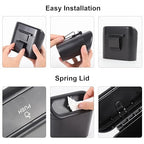 2 Packs Mini Car Trash Can Bin with Lid and 150pcs Trash Bags,Car Trash Can Bin,Car Garbage Trash Can Storage for Front Back Seat Accessories (2)…