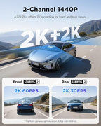 VIOFO A229 Plus Dash Cam Front and Rear, Dual STARVIS 2 Sensors, 2 Channel HDR, 1440P+1440P Voice Control Car Dash Camera, 5G