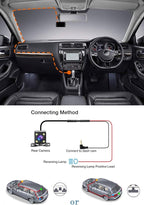 Milerong Dash Cam Front and Rear with Night Vision, Mini 1080P FHD Dash Camera for Cars, G-Sensor, Loop Recording, Parking Mo